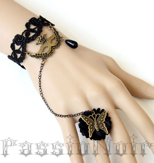 Anel + Pulseira Máscara Veneziana